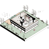 Ville Savoye - Le Corbusier 1929. Architecture, Digital Architecture, Drawing, Architectural Illustration, and Digital Illustration project by Lucas Maximiliano Torres - 08.04.2020
