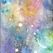 Mi Proyecto del curso: Galaxia. Watercolor Painting project by Margarita Palazuelos - 08.05.2020