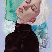 Mi Proyecto del curso: Retrato ilustrado con Procreate. Traditional illustration project by Lorena Morales Alcaide - 08.04.2020