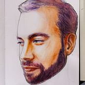 Mi Proyecto del curso: Cuaderno de retratos en acuarela. Drawing, Portrait Drawing, Watercolor Painting, and Sketchbook project by Irene - 08.04.2020