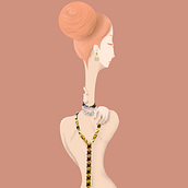 Jewel Woman. Traditional illustration project by Clara Santo Domingo - 04.22.2020