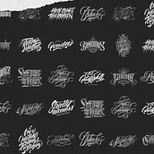 Logotypes & Lettering Collection Vol.1. Br, ing, Identit, Calligraph, Pencil Drawing, Logo Design, H, Lettering, Ink Illustration, Vector Illustration, Lettering, T, and pograph project by Eduardo Antonio Vázquez Gómez - 08.04.2020