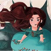 Mi Proyecto del curso: Ilustración digital para cuentos infantiles (Los Cisnes Salvajes). Un progetto di Disegno digitale, Illustrazione tradizionale, Illustrazione digitale e Illustrazione infantile di AztlanLab - 04.08.2020