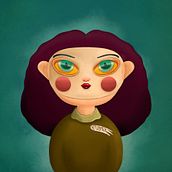 Auto retrato con Procreate. Projekt z dziedziny Ilustracja c i frowa użytkownika Ximena Mza - 05.08.2020