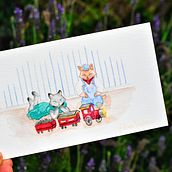 Mi Proyecto del curso: Ilustración en acuarela con influencia japonesa. Drawing, Pencil Drawing, Character Design, Traditional illustration, and Watercolor Painting project by Vale Pacheco Martínez - 08.05.2020