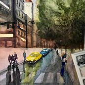 Mi Proyecto del curso: Paisajes urbanos en acuarela. Fine Arts project by Cristina Trujillo González - 08.11.2020