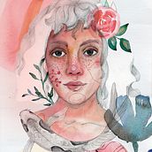 My project in Illustrated Portrait in Watercolor course. Un proyecto de Publicidad, Dibujo artístico e Ilustración tradicional de Fatima Soliman - 05.08.2020