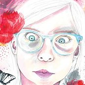 My project in Illustrated Portrait in Watercolor course. Pencil Drawing, and Watercolor Painting project by awc - 08.17.2020