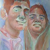 Meu projeto do curso: Retrato artístico em aquarela. Watercolor Painting project by Felipe Gomes - 08.05.2020