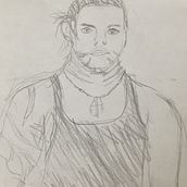 Mi proyecto final, foto de Jeff Hardy. Character Design project by liamdelaisla537 - 08.05.2020
