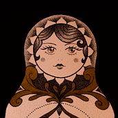 Obsesión de Matrioskas. Design, and Traditional illustration project by Francisca Hernandez - 08.06.2020