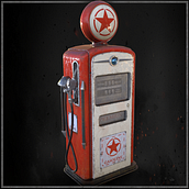 Mi Proyecto del curso: Creación de props realistas para videojuegos  "GasolineStation" por Victor Iglesias. 3D project by Victor Frontela - 08.06.2020