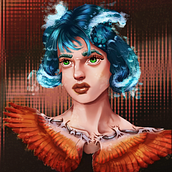 My project in Digital Fantasy Portraits with Photoshop course. Traditional illustration project by Christopher Gareth Ellis - 08.06.2020