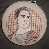 Mi proyecto del curso: creación de retratos bordados. Projekt z dziedziny  Haft i Ceramika użytkownika María Soto - 06.08.2020