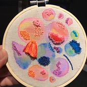Mi Proyecto del curso: Técnicas básicas de bordado y acuarela. Embroider project by Paula Carvajal - 08.06.2020