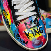 Custom sneakers Basquiat por Jonathan Posso. Design, and Painting project by Jonathan Posso Gomez - 09.02.2020