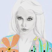 Mi Proyecto del curso: Retrato con lápiz, técnicas de color y Photoshop. Criatividade projeto de Gabriela Garibay Godínez - 07.08.2020