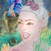 Mi Proyecto del curso: Retrato ilustrado en acuarela. Artistic Drawing, Portrait Drawing, Digital Drawing, Traditional illustration, and Watercolor Painting project by Yamy Totino - 08.07.2020