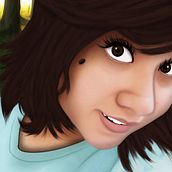 Una hermosa sonrisa bajo un lindo atardecer. Digital Drawing, Design, Traditional illustration, and Digital Illustration project by Jorge Andrés Pedraza Jimenez - 09.05.2020