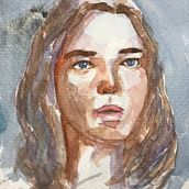 My project in Artistic Portrait with Watercolors course. Un proyecto de Pintura a la acuarela de Angela Comsti - 07.08.2020