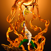 Escanor - Nanatsu no taizai. 3D, 3D Design, e Modelagem 3D projeto de Jonathan Carlos - 07.08.2020