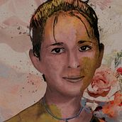 April. The daughter of a friend of mine. She died in a tragic train accident at the age of 18. A way to keep her memory alive!. Artistic Drawing, Creativit, Digital Drawing, Digital Painting, Drawing, and Watercolor Painting project by Robin Levasseur - 07.07.2020