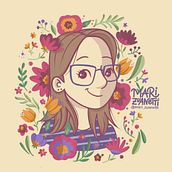 Meu projeto do curso: Retrato ilustrado com elementos botânicos. Portrait Drawing, Botanical Illustration, and Digital Illustration project by Mari Zuanetti - 08.08.2020