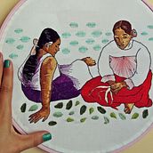 Meu projeto do curso: Pintar com linha: técnicas de ilustração têxtil. Een project van Borduurwerk van Polly D'Avila - 09.08.2020