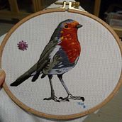 Mi Proyecto del curso: Pintar con hilo: técnicas de ilustración textil. Embroidery, and Acrylic Painting project by Indira Hernández - 08.09.2020