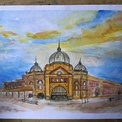 My project in Architectural Sketching with Watercolor and Ink course. Architectural Illustration, and Watercolor Painting project by joms - 08.09.2020