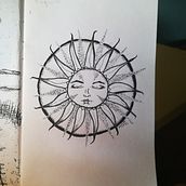 Madre Sol. Creativit, Pencil Drawing & Ink Illustration project by Silv - 08.09.2020