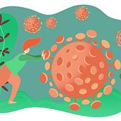 I don't need that Coronavirus!. Vector Illustration project by mydee77 - 08.10.2020
