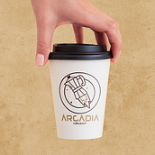 CREACIÓN DE LOGOTIPO PARA CAFETERÍA ARCADIA. Br, ing, Identit, Design, and Graphic Design project by Eva Lí - 08.10.2020