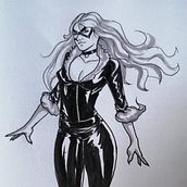 Black Cat! final result. Traditional illustration project by Josue Gutierrez - 07.11.2020