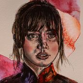 My project in Illustrated Portraits with Procreate course. Digital Illustration, Traditional illustration, and Watercolor Painting project by jessicamahurd - 08.15.2020