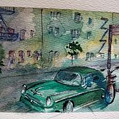 My project in Architectural Sketching with Watercolor and Ink course. Architectural Illustration project by Daria Zubova - 08.14.2020