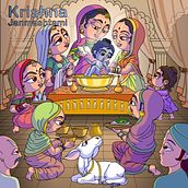 Krishna Janmastami Illustration. Een project van Digitale illustratie van Chinu Meenu - 11.08.2020