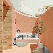 Version-2 of My project in Architectural Visualization Using Digital Collage course. Un proyecto de Diseño, Arquitectura interior, Diseño de interiores y Paisajismo de Sakshi Mathur - 11.08.2020