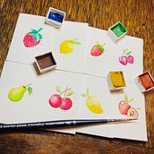 Acuarelas hechas a mano de @alexporfavor. Watercolor Painting project by Alejandro Armenta - 08.15.2020