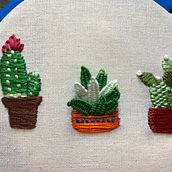 Cactus y Arcoiris Ein Projekt aus dem Bereich Stickerei von Bianca Gonzalez Sosa - 11.08.2020