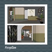My project in Introduction to Interior Design course. Interior Architecture project by Mikaela Burbano - 01.30.2021
