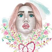 Mi Proyecto del curso: Retrato ilustrado en acuarela. Een project van  Art direction van Lady Morán - 12.08.2020