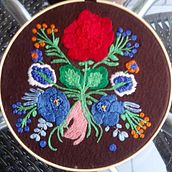 Meu projeto do curso:Técnica de Bordado com ponto atrás. Embroider project by RÚBIA REGO BARROS - 08.22.2020