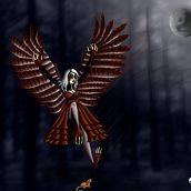 Mi Proyecto del curso: Pintura digital de personajes: ilustra con luz y color- Chica búho. Digital Illustration project by gretelfilms - 08.13.2020