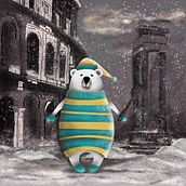 Polar Bear in Rome . Ilustrasi Digital proyek oleh ashnakalra85 - 08.13.2020