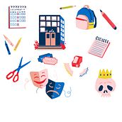 O.I.R. orquestas infantiles en red. Animation, and Traditional illustration project by Janire Orduna - 08.13.2020