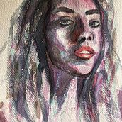 Retrato artístico en acuarela. Watercolor Painting project by Montse Cirera - 08.13.2020