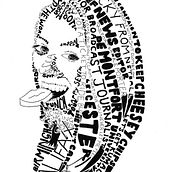 My project in Hand-Drawn Typographic Portrait course. Un proyecto de Ilustración tradicional de Liz Romano - 13.08.2020