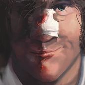 Mi Proyecto del curso: Pinceles y pixeles: introducción a la pintura digital en Photoshop. He realizado una pintura a partir de una imagen de cine, en este caso de la naranja mecánica.. Digital Painting project by Rafael Expósito García - 08.13.2020