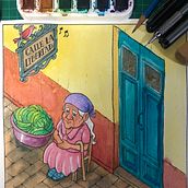 Calle La Libertad. Un projet de Illustration traditionnelle de Luis Barahona - 14.08.2020